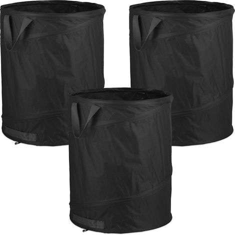 [JAMAIS UTILISÉ]Sacs de jardin autoportants pop-up avec 3 poignées résistants aux UV et étanches pour rangement extérieur (1/5)