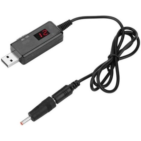 Câble convertisseur USB Boost 9V à 12V DC Ligne de transformateur élévateur avec affichage à LED (1/5)