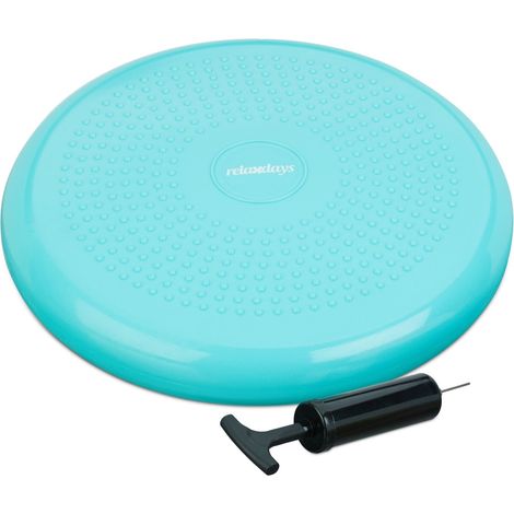 Cuscino da equilibrio rotondo 7 x 33 cm per rinforzare muscoli e postura design moderno in PVC blu 130006196