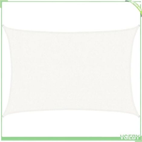 Voile d'ombrage - FAFEICY - 311237 - 4x3 m - 160 g/m² - Protection UV 90% (1/5)