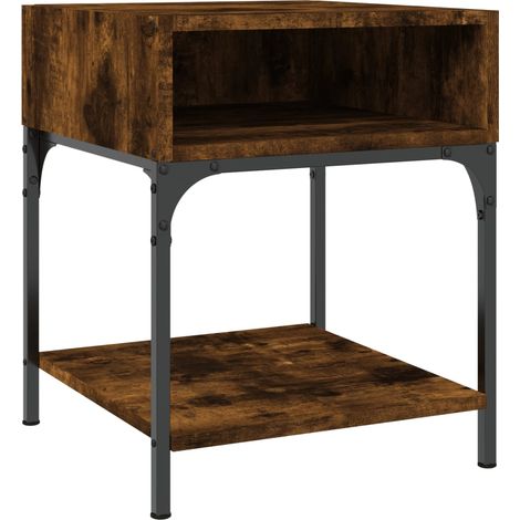 Maison Exclusive - Mesita de noche madera de ingeniería roble ahu (1/5)