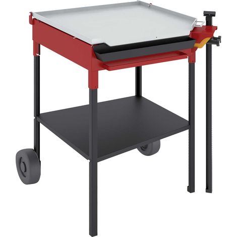 Barbecue BBQ plancha acier poli et founeau de 560 x 570 x 5 mm (1/2)