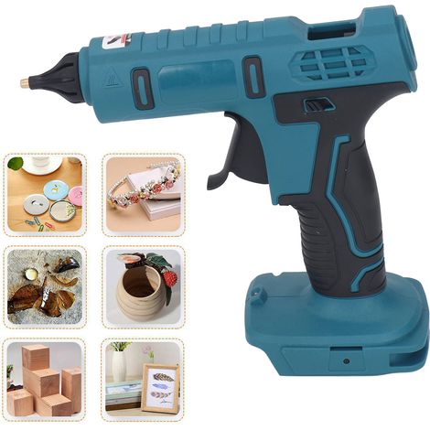 Pistolet à colle thermofusible lithium-ion compatible avec les batteries 18 V/20 V BL1830B BL1840B BL1850B BL1860B BL1815 BL1820 BL1825 194309-1 194205-3 194204-5 LXT400 (1/5)