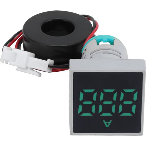 Compteur numérique AC 220V indicateur lumineux vert ampèremètre panneau mat AD16-22FSA signal LED (1/5)