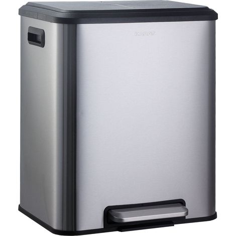 Poubelle Jack Capacité 30 L Tri sélectif Acier inoxydable (1/4)
