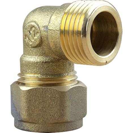 Arcanaute – Coude bicone 1/2" mâle – Raccord olive à visser sur tube cuivre Ø14 – Sans soudure – Pour plomberie (1/4)