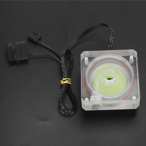 Pompe de Refroidissement à Eau Ultra Fine PMMA Contrôle PWM Hauteur 3m Débit 500l/h Épaisseur 4cm