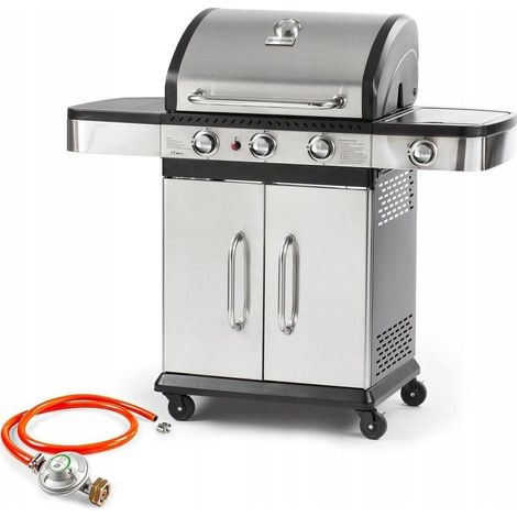 Fieldmann FZG 3011 barbecue a gas argento e nero 11,5 kW (1/3)