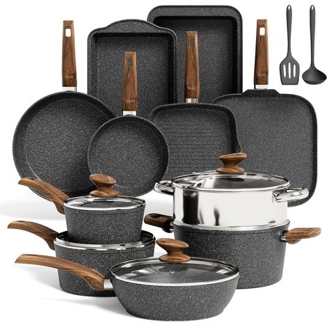 17-Piece Cookware, Saucepan and Frying Pan Set (1/5)
