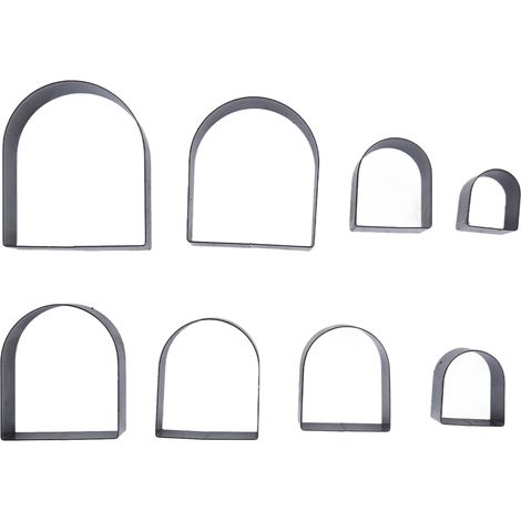 Ensemble de 8 matrices de découpe pour cuir, ensemble d'outils d'estampage creux en acier à haute teneur en carbone, fabriqué à la main (1/5)