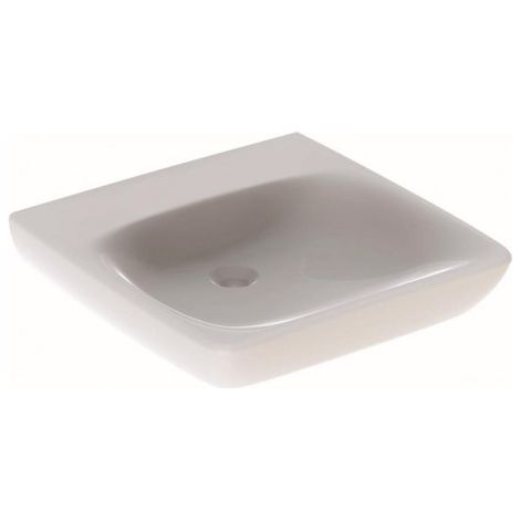 Lavabo Geberit Renova Comfort adapté PMR 55x55cm ss trou rob. ss trop-plein - GEBERIT 500.913.00.1