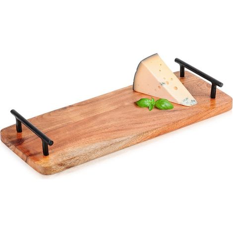 Vassoio da portata in legno con manici 40x155 cm