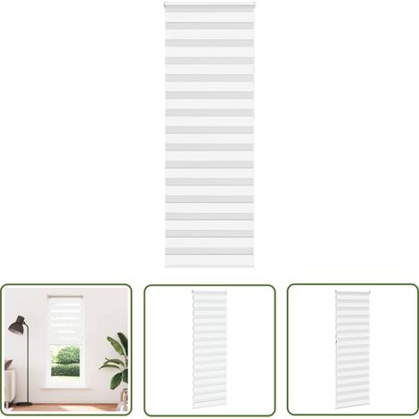 vidaXL Zebrarollo Weiß 70x230 cm Stoffbreite 65,9 cm Polyester (1/5)