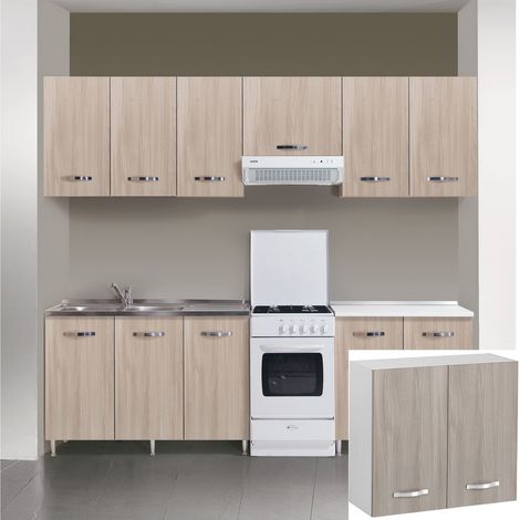 1PZ KIT CUCINA PENSILE 2 ANTE 80X32XH72 CM OLMO (1/2)