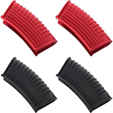 2 Paires de Maniques en Silicone Antidérapantes pour Poignées de Casserole, Cocotte ou Marmite – Haute Résistance à la Chaleur (1/4)