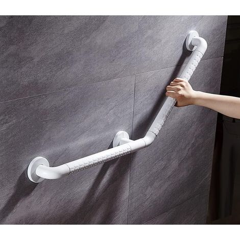 Barre d'appui de salle bain inclinée à 135° pour personnes (1/5)