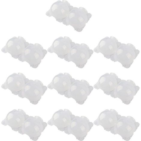 10 pièces de 12 cm de dispositif d'enracinement de plantes, boîte de greffage de boule de propagation haute pression, blanc,