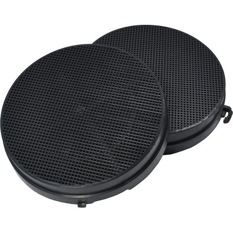 Lot de 2 Filtre à charbon actif Type 6 Diamètre 170 mm pour hotte à recyclage Falmec