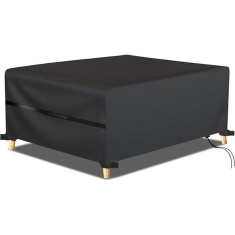 Housse salon jardin 180x120x74cm, Oxford 420D, imperméable, respirante, anti-UV, coupe-vent Label (1/5)