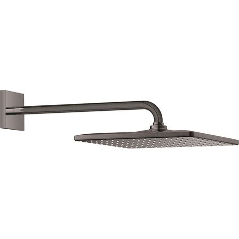 Grohe Rainshower Mono 310 Cube Set soffione doccia a parete sporgenza 422 mm, 1 getto Antracite, 26564A00 (1/3)