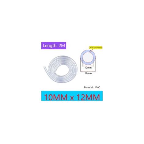 PVC-Schlauch – Aquarium- und Luftschlauch, Innendurchmesser 14 mm x Außendurchmesser 16 mm, Druckschlauch, 2 Meter – Crezuo (1/4)