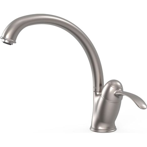 TRES 24244101AC COCINA Grifo Monomando Fregadero Color Acero - ref: 24244101AC (1/2)