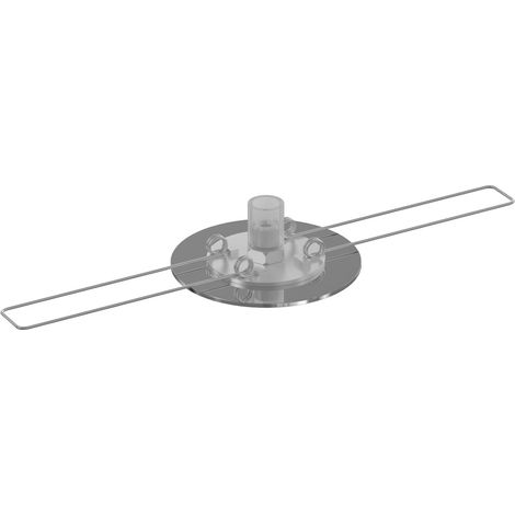 Rosone Da Incasso Metallo Cromo D4,5Cm Per Foro Da 33Mm