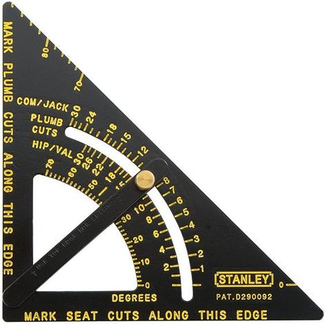 Stanley STA46053 Adjustable Quick Square 170mm Roofing Angle Quick Square 46-053