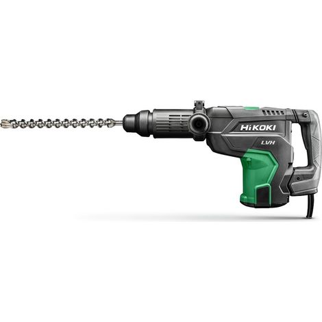 Trapano a percussione SDS Max - 52 mm 1500 W 15,5 J 11,8 kg - Velocità a vuoto 210-330 giri/min - Valigetta per il trasporto HIKOKI
