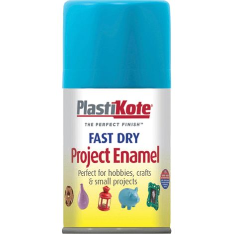 PlastiKote 001170 Fast Dry Enamel Aerosol Spray in Sky Blue – 100ml (1/2)