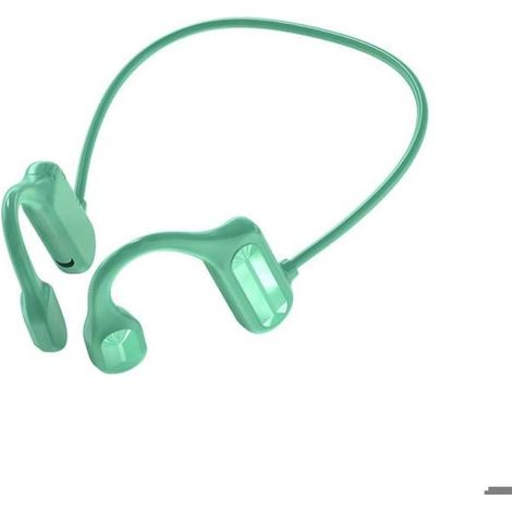 Casque Audio à Conduction Osseuse - AVIZAR - Malibu - Bluetooth 5.2 - Vert - Résistant à la transpiration