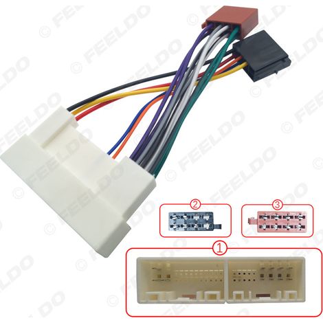 Radio power/speaker cable adapter to ISO for Hyundai IX-35/Kia Sorento (1/5)