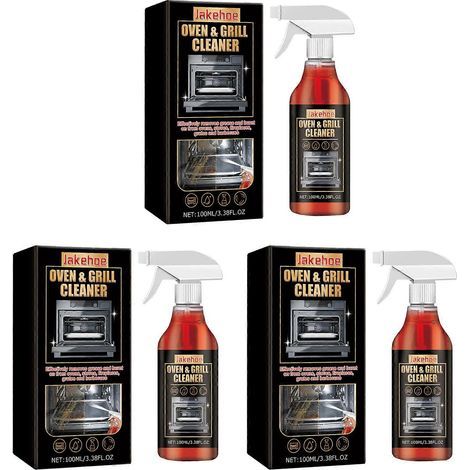 Nettoyant puissant en mousse pour grilles de four, dégraissant ultra-résistant en spray, solution de nettoyage en profondeur à action rapide pour appareils de cuisine et grilles de barbecue (1/5)