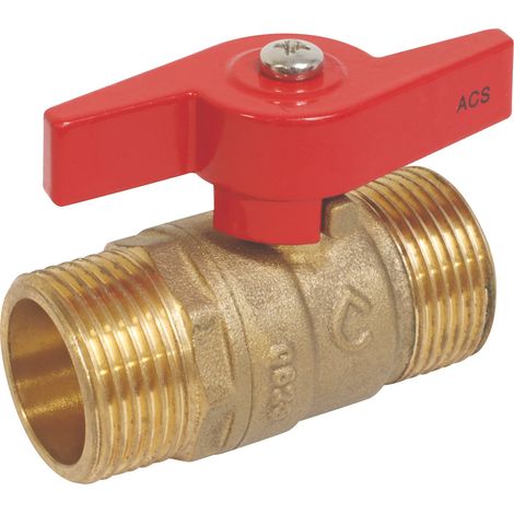 Vanne à sphère Double Mâle 3/4" Manette papillon