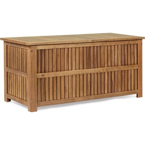 Baule in Legno di Acacia con finitura Ad Olio, 130x55x59 Natural (1/5)