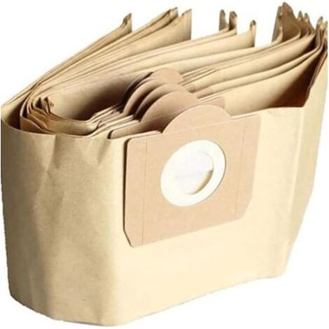 Lot de 10 sacs à poussière pour aspirateur WD3 WD3P MV3 SE4001 SE4002, papier jaune, 80 x 20 x 4 cm (1/5)