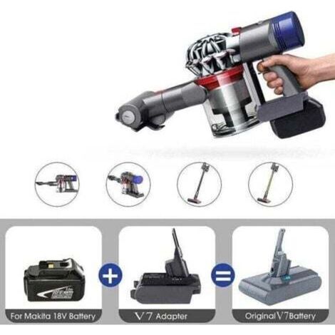 Convertisseur d'adaptateur de batterie au lithium Makita Lxt 18 V vers les aspirateurs de la série Dyson V7 (1/4)