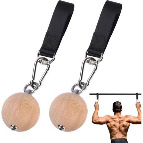Lot de 2 balles pour une utilisation sur barres de traction - poignées