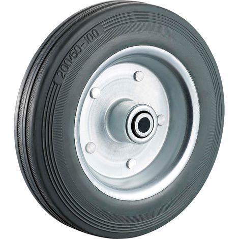 RUOTA PER CARRELLI ÃE¸ mm 100 - foro ÃE¸ mm 8 - capacitÃE kg 70  - UNIKO