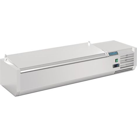 Saladette Réfrigérée à Poser - Couvercle Inox - 5 à 10 x GN 1/4 - Polar