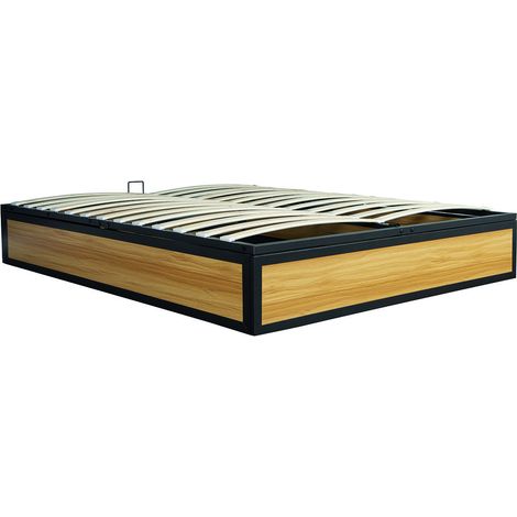Letto contenitore industriale 140 x 190 cm JERSEY