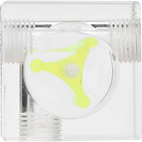 Indicateur de débitmètre à 3 hélices pour système de refroidissement liquide PC, filetage G1/4, quadruple, 3 voies (1/4)