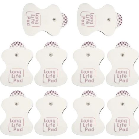 Lot de 10 électrodes pour appareils de massage Omron, électrodes longue durée, 10 électrodes par paquet (1/5)