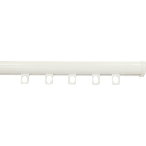 Secodir – Tringle à rideau discret 1.5 m – Aluminium extrudé – Supports plafond inclus – Glisseurs fluides pour rideaux lourds