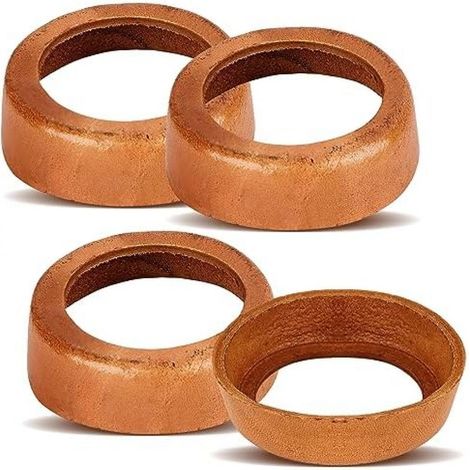 Manchon Piston - Cuir De Veau - Compatible Pompe À Bras Modèle 75 - Pour Pompe À Eau De Jardin - Lot De 4 Pièces