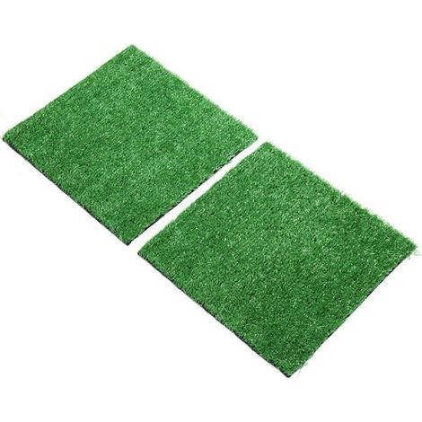 Alfombrilla para perros (2 unidades),Alfombrilla de césped artificial para entrenamiento de perros,alfombra de césped suave,35 × 35 cm (1/5)