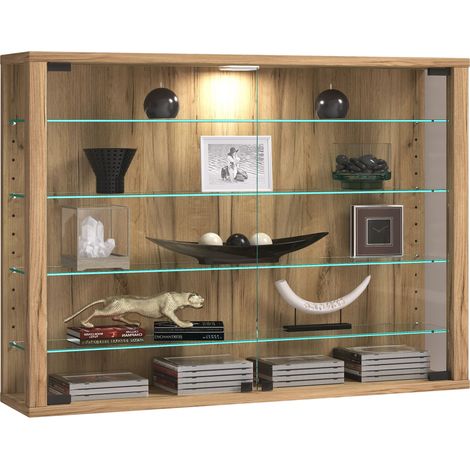 Gabinete de exhibición de pared Caja de exhibición de vidrio Vitrosa L 60x83x18 - VCM