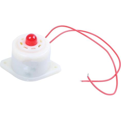 Sirène d'alarme industrielle BJ-3 AC220V à LED rouge clignotante, 100 dB, blanche (1/5)