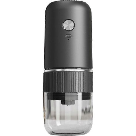 Portable électrique moulin à café Adjustment un bouton grain moulin USB rechargeable maison extérieur mixeur noir (1/5)