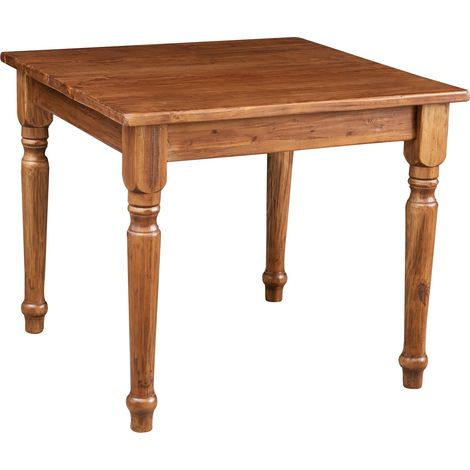 Tisch im Country-Stil aus massivem Lindenholz mit Nussholz Finish. Made in Italy